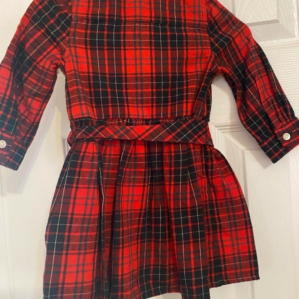 New Ralph Lauren Plaid Dress & Diaper Cover